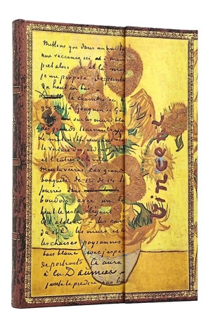 Cuaderno/ Van Gogh Los Girasoles/ Rayas - Colección Manuscritos Bellos
