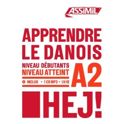 Apprendre le danois : niveau débutants : niveau atteint A2
