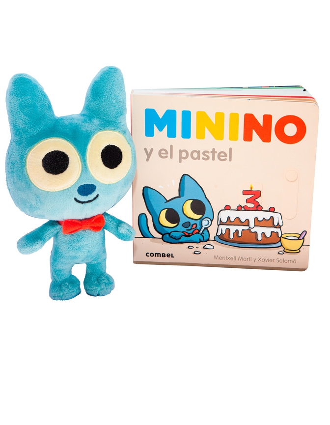 Minino y el pastel (pack con peluche)